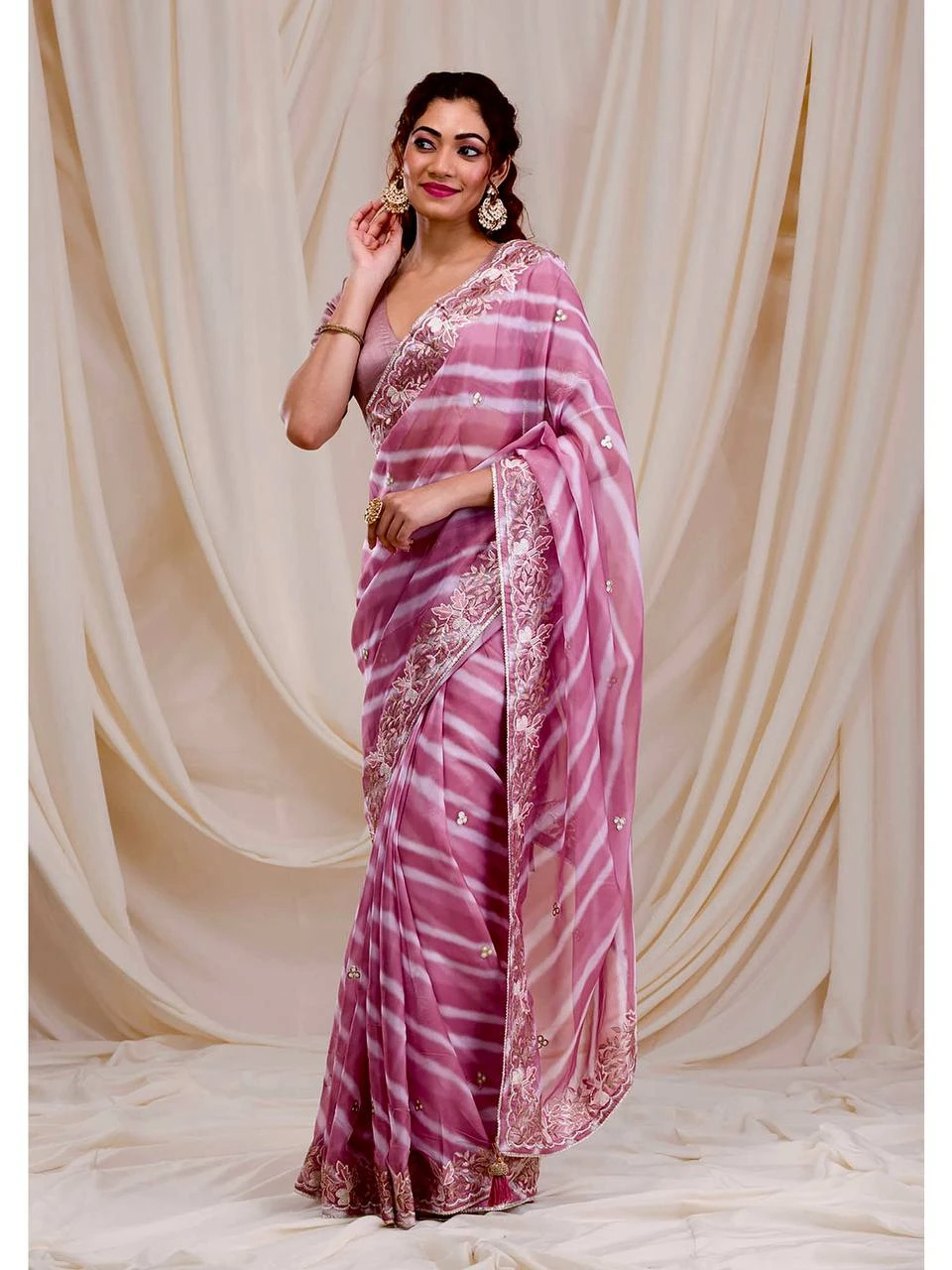 Vardan Ethnic Bt-1232 Georgette Wholesale Fancy Sarees Catalog — Wholesale Sarees, MPA wholesale from Surat — view 2